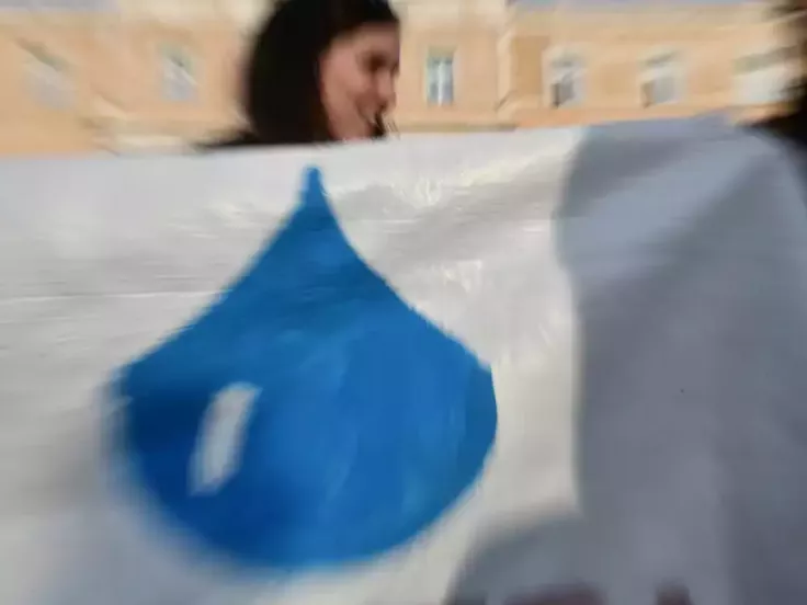 Πορεία στο κέντρο της Αθήνας για το νερό/ Εurokinissi 