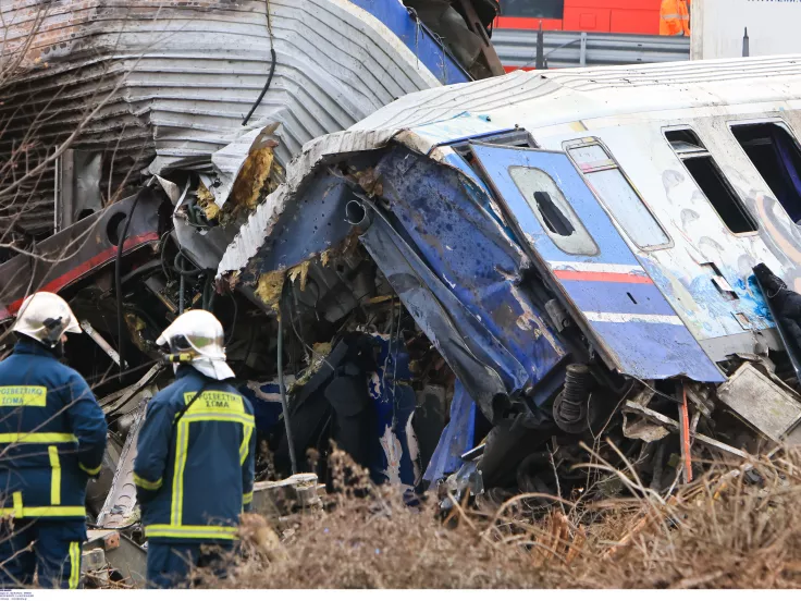 Εικόνες από το πολύνεκρο δυστύχημα στα Τέμπη