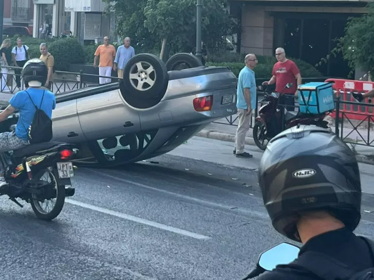 Τροχαίο στη Βασιλίσσης Σοφίας