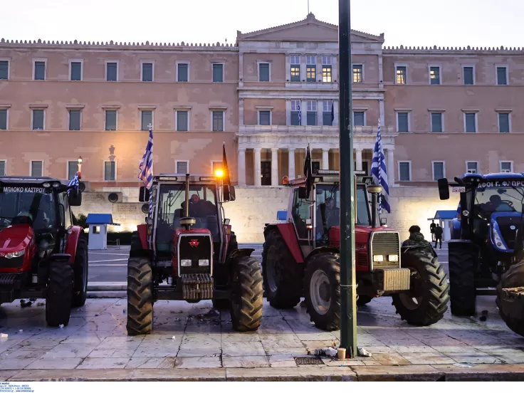 Κινητοποιήσεις αγροτών στην Αθήνα