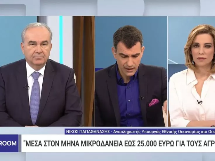 Παπαθανάσης: Έρχονται ανακοινώσεις για μικροδάνεια έως 25.000 ευρώ