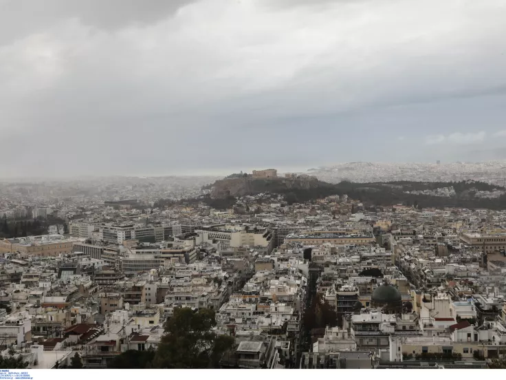 Βροχερός καιρός στην Αθήνα