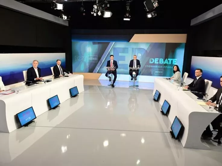 Debate υποψήφιων προέδρων του ΠΑΣΟΚ (Eurokinissi)