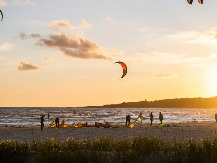Kite surfing