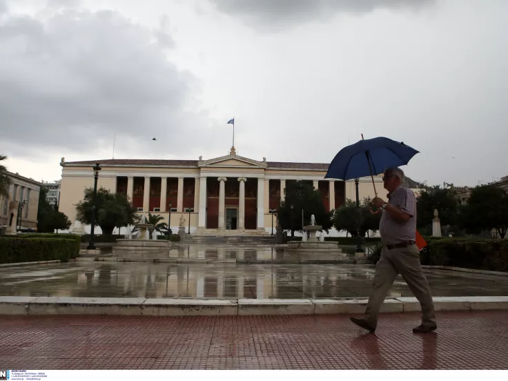 Καιρός βροχή αθηνα