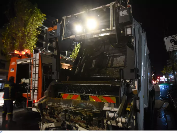 Θεσσαλονίκη: Υπάλληλος καθαριότητας έπεσε από απορριμματοφόρο