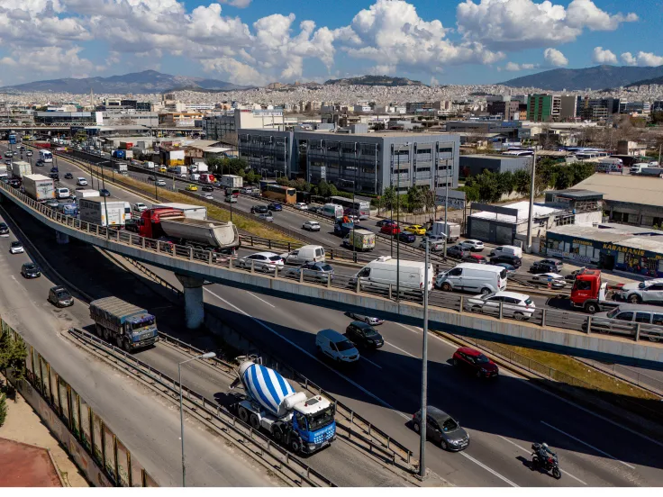 Κίνηση τώρα: Στο «κόκκινο» η κυκλοφορία στην Αθήνα - Σημειωτόν στον Κηφισό 