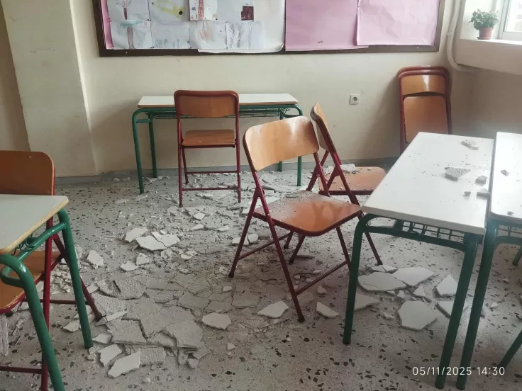 Πόρτο Ράφτη: Τα κλειστά σχολεία μέχρι Τετάρτη - Έπεσαν σοβάδες