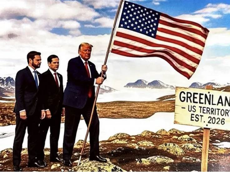 Ο Τραμπ... «κατακτά» τη Γροιλανδία – Η προκλητική ανάρτηση