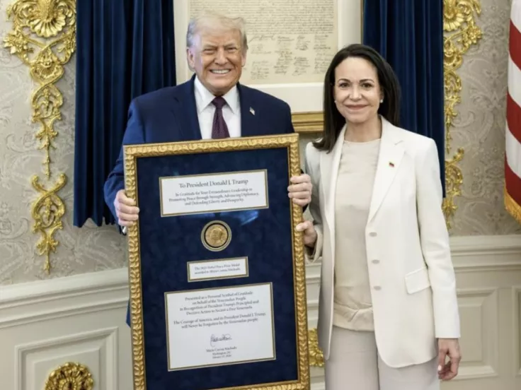 Η Ματσάδο προσέφερε το Νόμπελ Ειρήνης στον Τραμπ - «Υπέροχη χειρονομία»