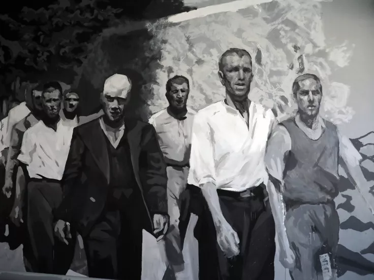 Σχολή Καλών Τεχνών: Τοιχογραφία αφιερωμένη στους 200 εκτελεσθέντες κομμουνιστές