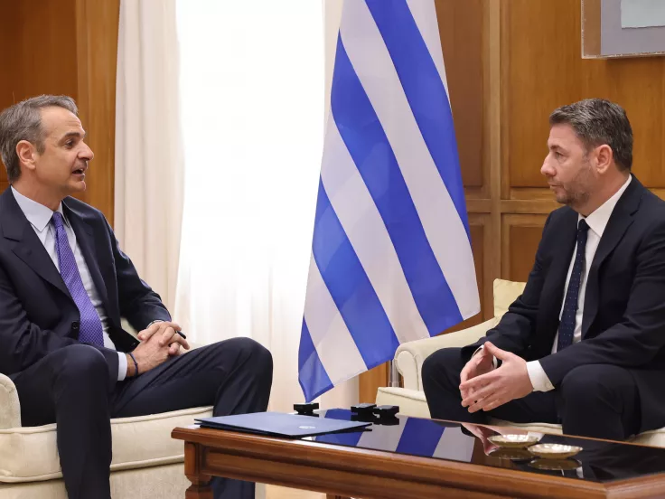 Συνάντηση Μητσοτάκη - Ανδρουλάκη για Μέση Ανατολή: «Η ελληνική διπλωματία και οι αναβαθμισμένες Ένοπλες Δυνάμεις μας είναι στις υπηρεσίες του οικουμενικού ελληνισμού»