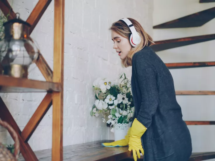 Ξεσκόνισμα στο σπίτι