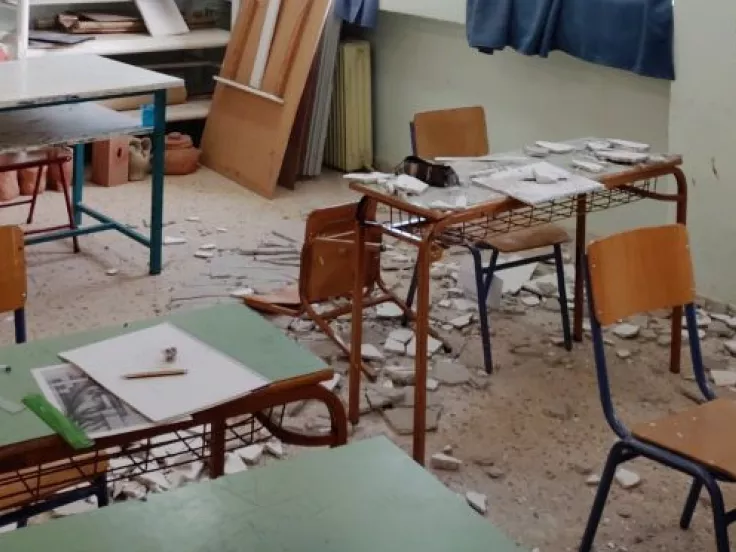Γυμνάσιο Βασιλικών: Κλειστό μετά την πτώση σοβά – Νέα αυτοψία σε όλες τις αίθουσες