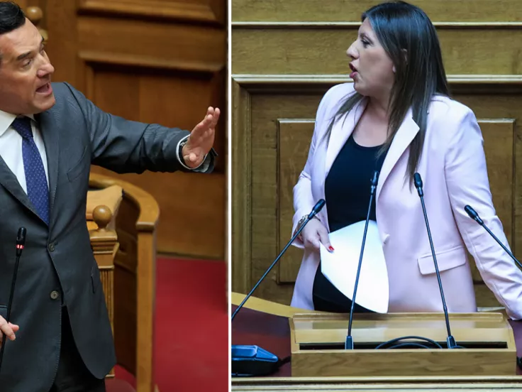 Σφοδρή αντιπαράθεση Γεωργιάδη - Κωνσταντοπούλου στη Βουλή: Κατηγορίες και αντεγκλήσεις