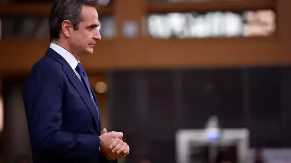 Ο Κυριάκος Μητσοτάκης (John Thys, Pool via AP)