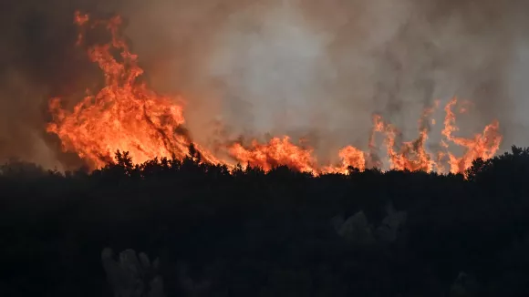 Σε ύφεση η φωτιά στον Φενεό - Κάηκαν σπίτια και στάβλοι