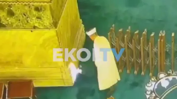 Απόπειρα εμπρησμού στην Αγία Σοφία - Συνελήφθη ο δράστης (βίντεο)