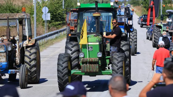 Αγρότες τρακτέρ