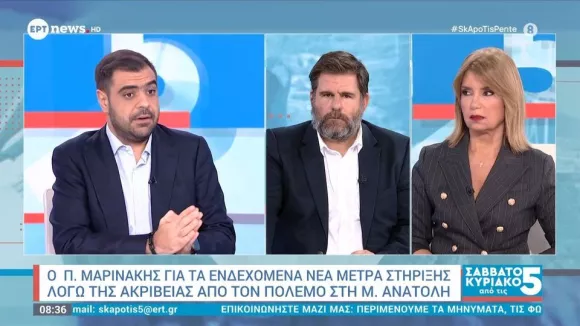Μαρινάκης για πόλεμο στη Μέση Ανατολή: Όταν κριθεί αναγκαίο θα ανακοινώσουμε μέτρα