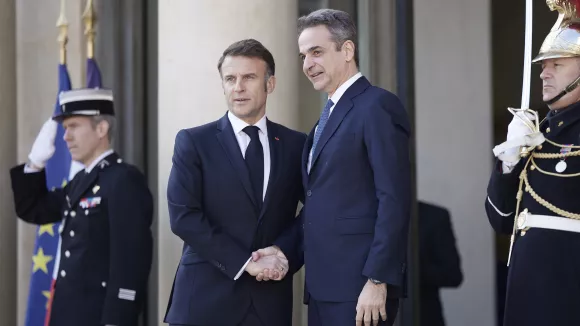 Εμανουέλ Μακρόν και Κυριάκος Μητσοτάκης