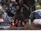 Εικόνες από το πολύνεκρο δυστύχημα στα Τέμπη