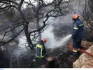 Κερατέα: Νέα αναζωπύρωση της φωτιάς από τους ανέμους – Παραμένει η  Πυροσβεστική