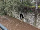 Πλημμυρισμένο ρέμα στα Πατήσια