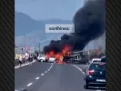 Τροχαίο στην Εγνατία Οδό: Αναφορές για τρεις απανθρακωμένους