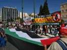 Σύνταγμα: Συγκέντρωση αλληλεγγύης κατά της γενοκτονίας των Παλαιστινίων (εικόνες)