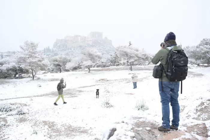 Χιόνια στην Αθήνα
