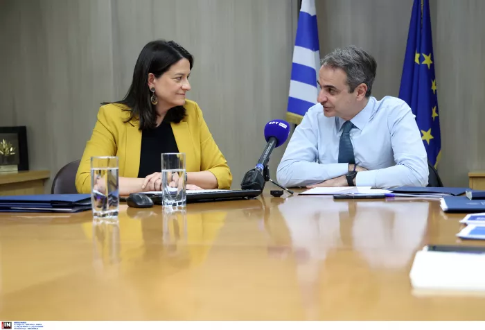Υπουργείο Εργασίας: Ολοκληρώθηκε η συνάντηση Μητσοτάκη-Κεραμέως