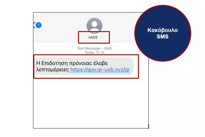 ΑΑΔΕ: Προσοχή σε SMS-απάτη στο κινητό – Τι λέει το μήνυμα (εικόνα)