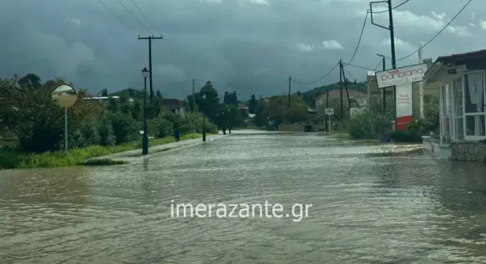 Κακοκαιρία Byron: «Βιβλική καταστροφή» σε χωριά - Πλημμύρες, καθιζήσεις μηνύματα του 112