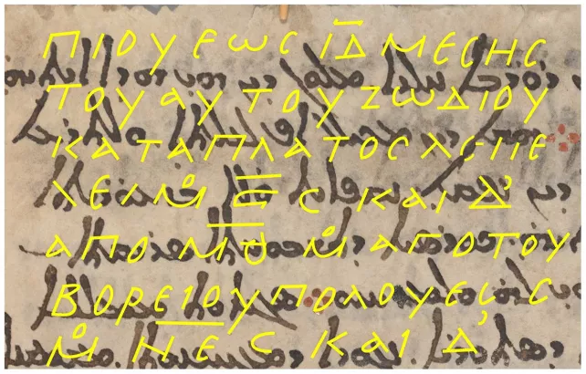 επιγραφή για ουρανό - ελληνικά