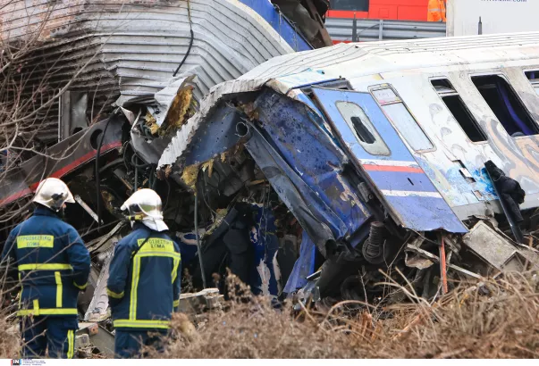 Εικόνες από το πολύνεκρο δυστύχημα στα Τέμπη