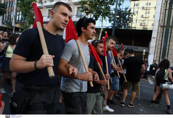 Πορεία στο κέντρο της Αθήνας για το ναυάγιο μεταναστών στην Πύλο