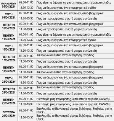 Πρόγραμμα ΟΑΕΔ