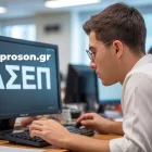 εξεταζόμενος στον διαγωνισμο ασεπ
